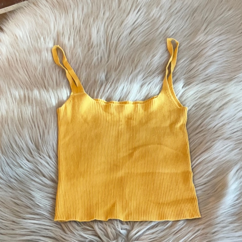 Brandy Melville Yellow Tank Top